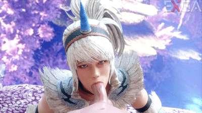  [Ela] Kirin Titjob & Blowjob (MHW) - 1080p, ALT version, unwatermarked