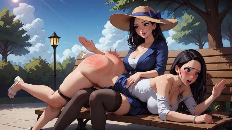 BONUS PHOTOS - Spanking Sarah in Public