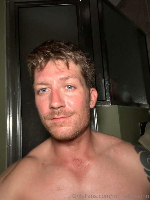 I just got done working out now I need a shower, who’s cummi..