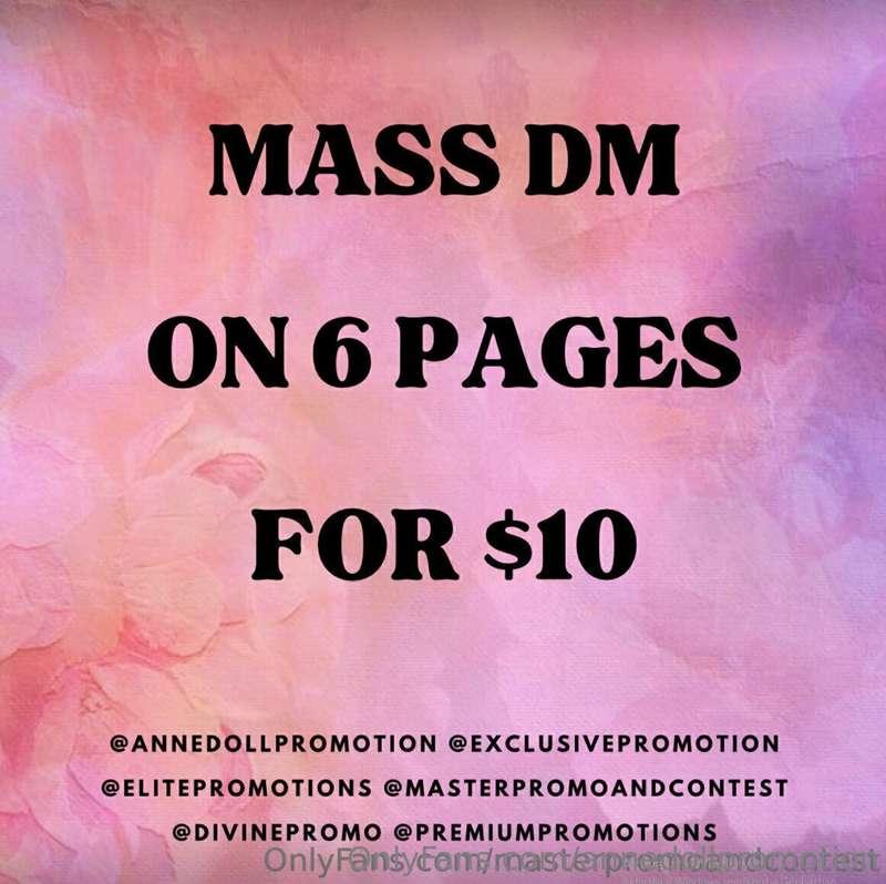 Mass DM is the best for exposure, and now I offer Mass DM on..