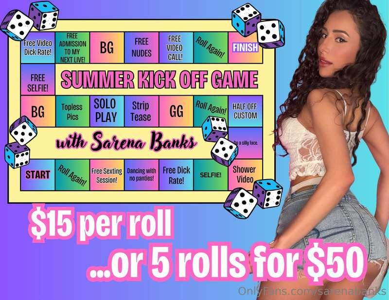 🎲🎲 READY TO ROLL THE DICE? 🎲🎲CUM PLAY WITH ME BABY! 💋 LET'S ..
