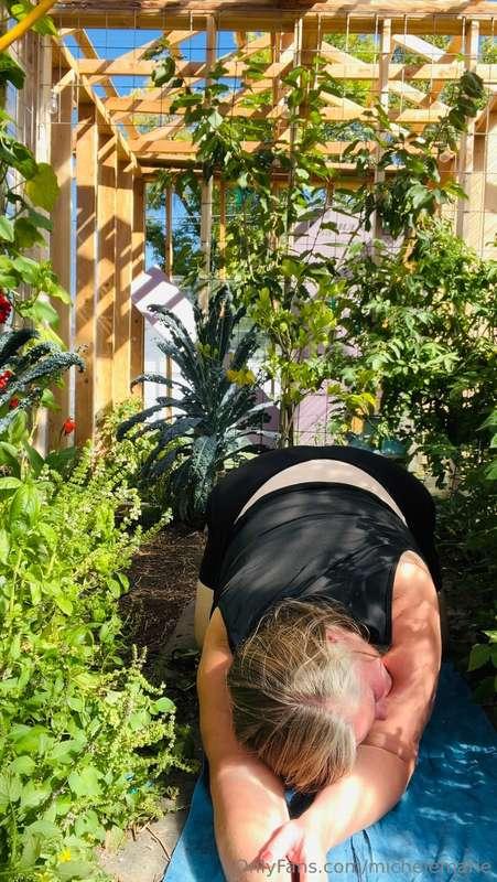 I had fun today doing yoga. Things got hot and I took my shi..