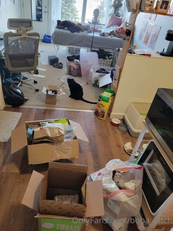 My apartment is an absolute MESS. So it's probably gonna be ..