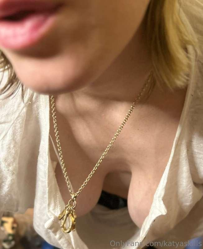 My favorite piece of jewelry- my Nana gave me this Dior neck..