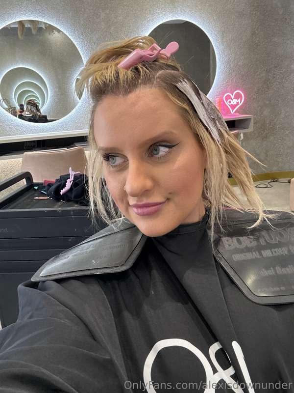Getting my hair done today. The process is always so ugly ha..