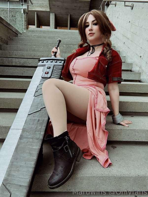 Classic Aerith 🌸  I’m so tired 😪 good night love u guys 💕