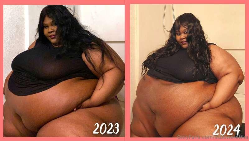 Can you see where the extra 50 pounds went? 😉 