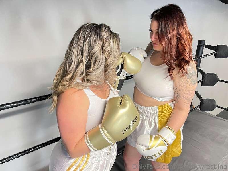 Boxing match against @amandastone04