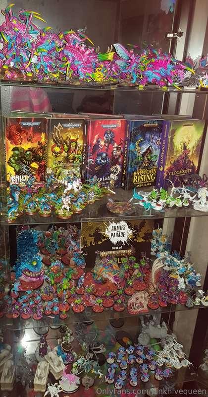 My warhammer cabinet! 💖💙💖💙💖💙