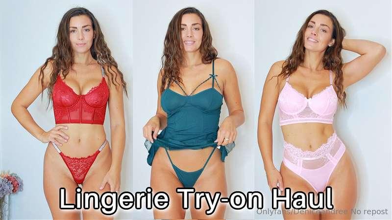 4 lingerie sets full try on no edit 🔥