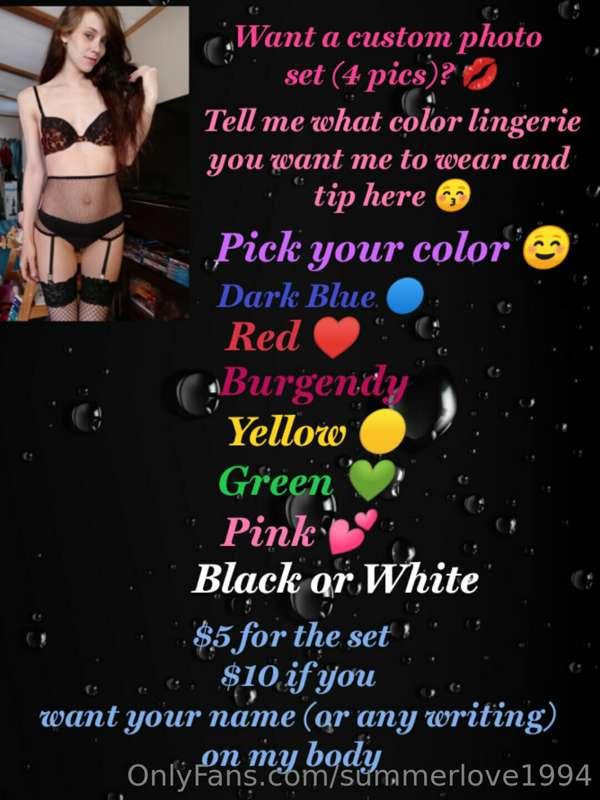 Want a custom photo? 😚 Tip here !!