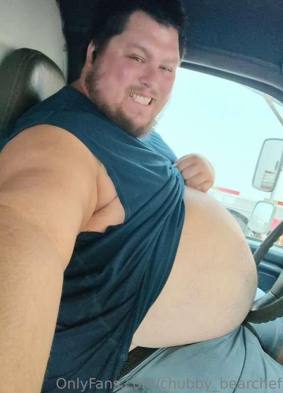 My belly hits the steering wheel