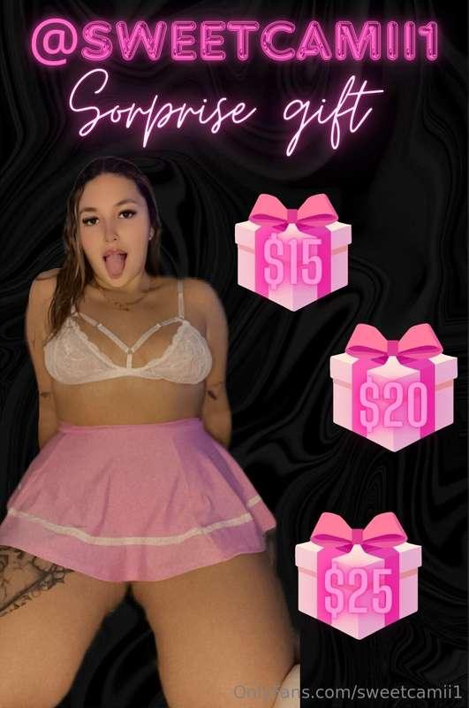 🎁 ***Welcome to 𝑪𝒂𝒎𝒊𝒍𝒂’𝒔 Gift Game!*** 🎁  All you have to do..