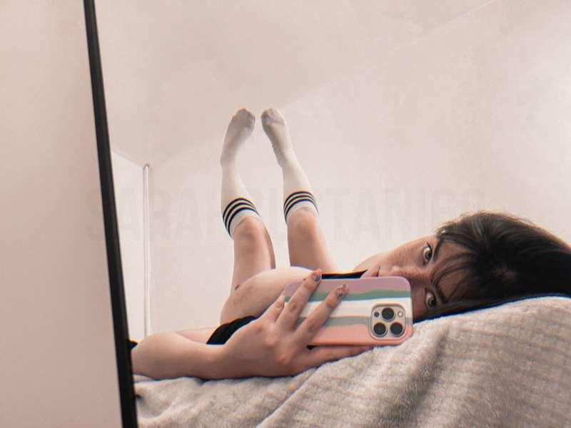 boob wanted to be in the selfie 😣