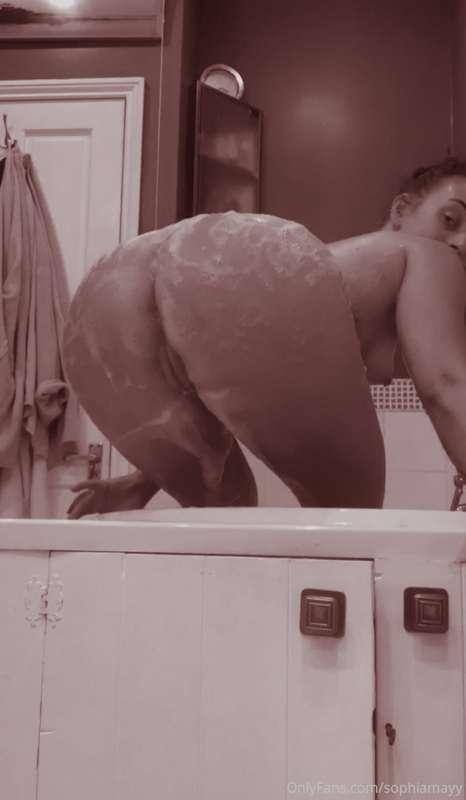 Because bath times are always fun when you’re watching me.....