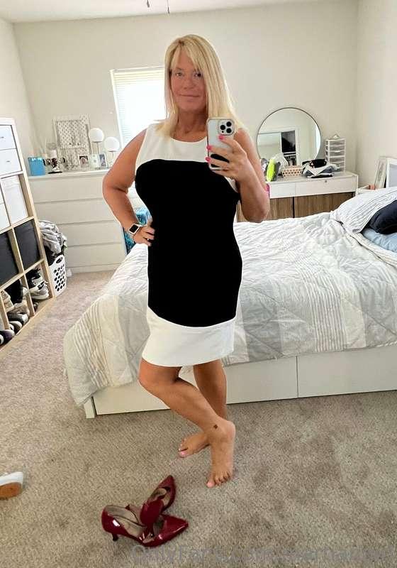 After work, I like to kick off my shoes and get sexy.   Blac..