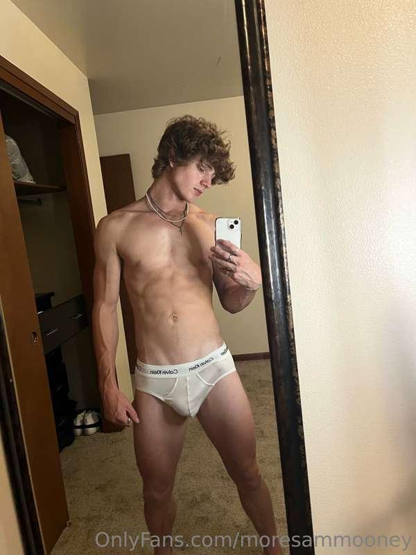 my big thick cock is literally bursting out of these tighty-..