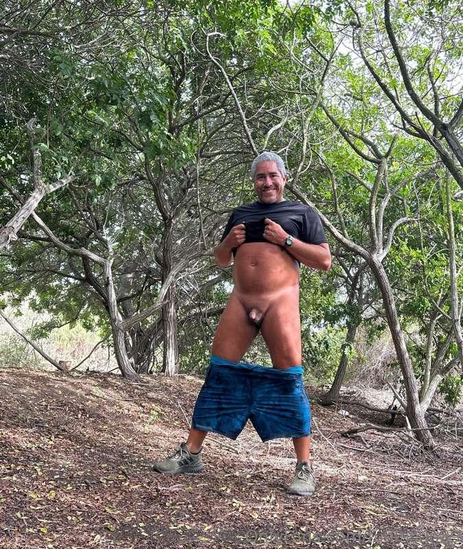 Running in forest and decided to take some nude photos becau..