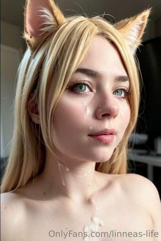 Ai nude art of me as a cat girl :3meowwww