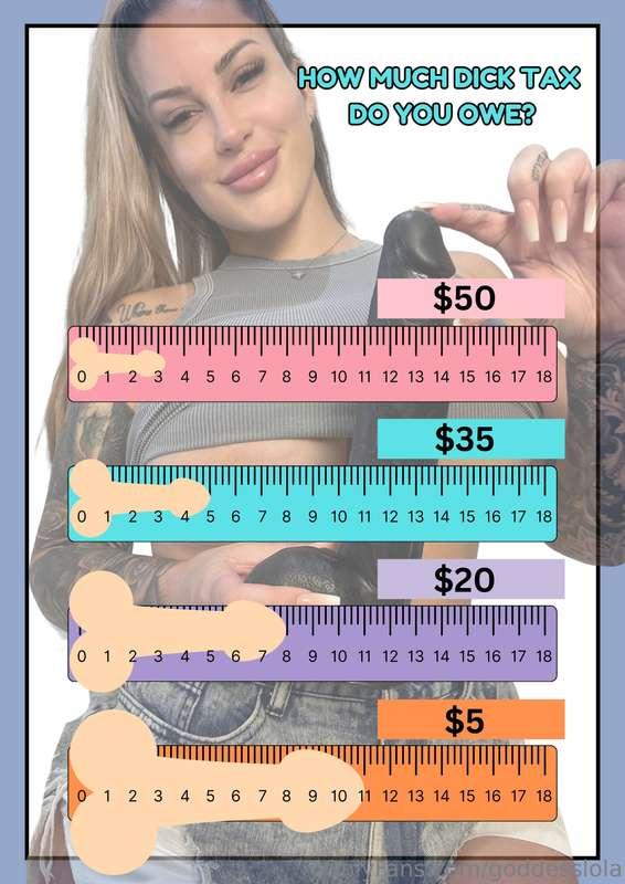 💸🍤 IT IS DICK TAX TIME! 💸🍆.If you have a dick then you owe t..