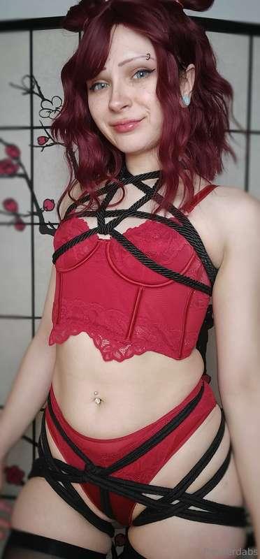 You gonna help me tie up my arms and legs or are you just go..