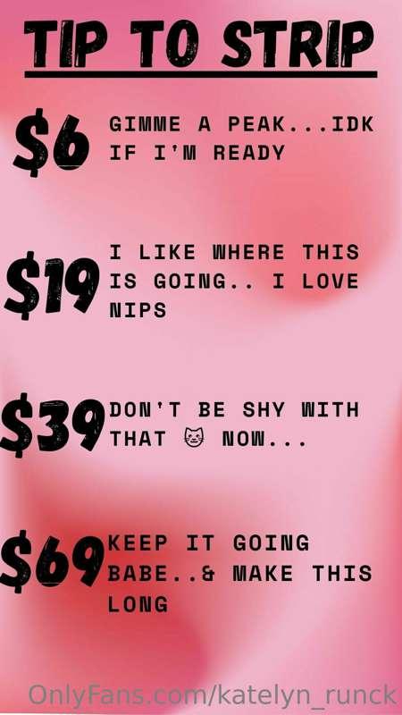 ***🍒MY BESTSELLING TIP MENU🍒*** Your wish is my command - I'..
