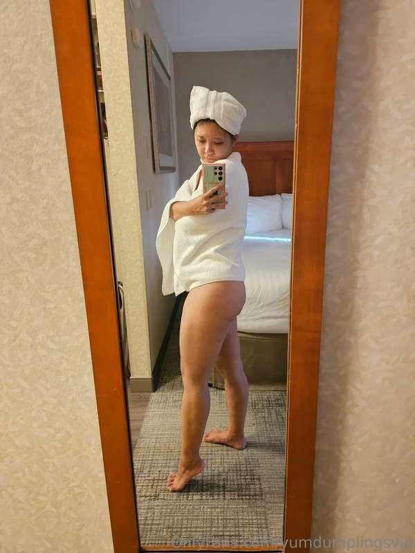 Finally have the strength to take a shower...