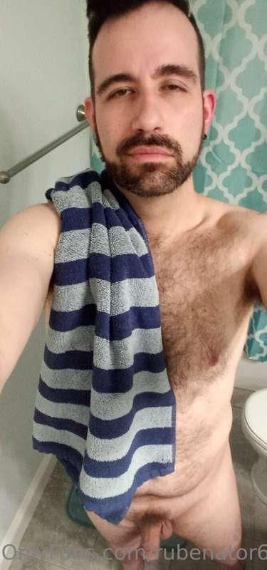 Just a classic getting ready to hop in the shower 🚿 and live..