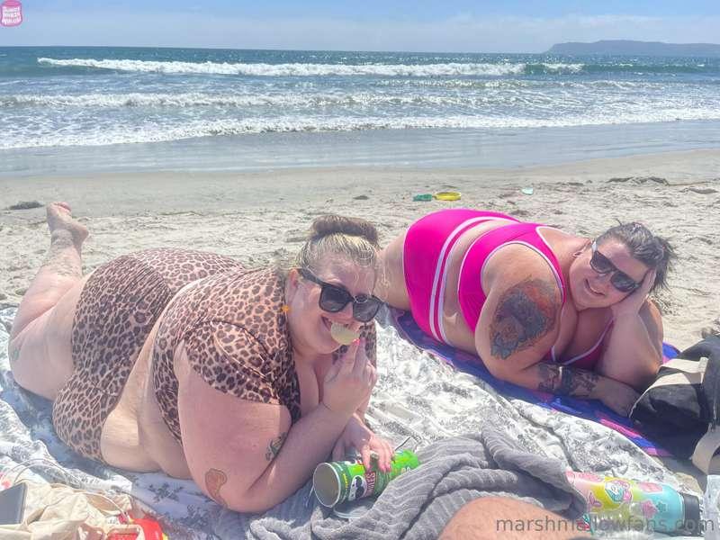 Two beached whales. 🐳💕🐳