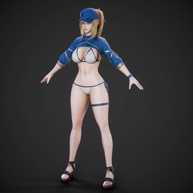 Mysterious Heroine XX - WIP 02 - Clothes and Face Tweaks!