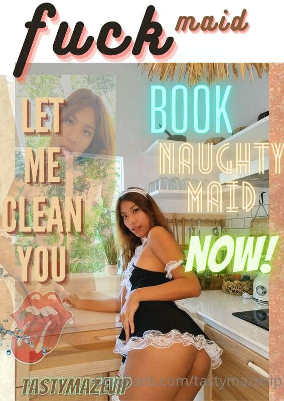 Have you ever dream to fuck sexy Maid? 😳
Here is your chance..