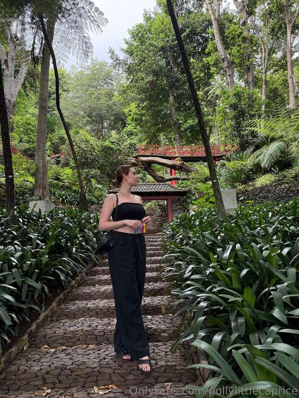 I chose black - not to merge with nature, but to contrast wi..
