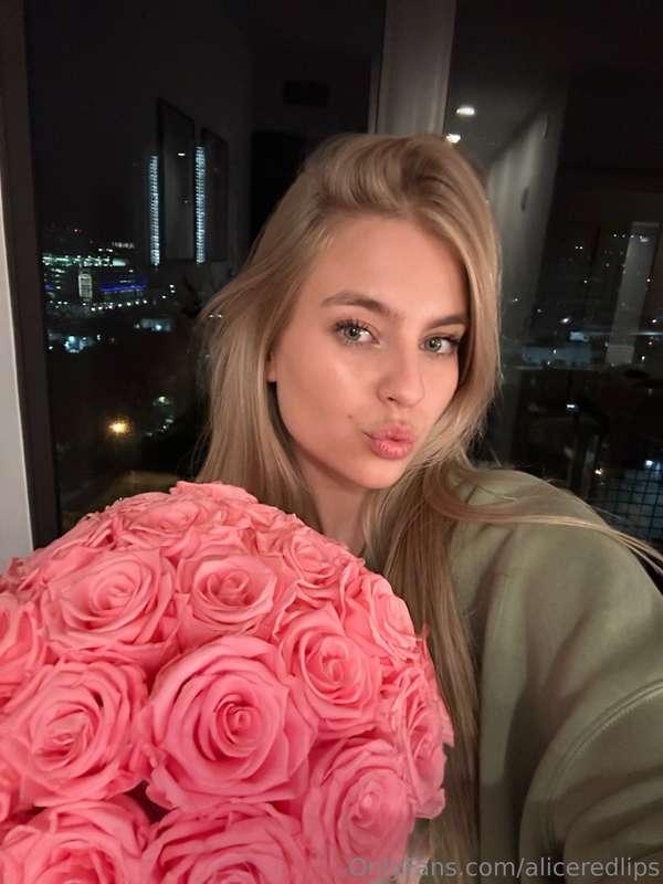 There’s something about getting flowers that makes me feel l..