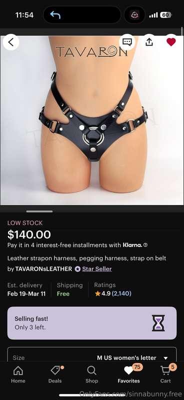 What good little sub wants to buy Goddess a new strap on?! L..
