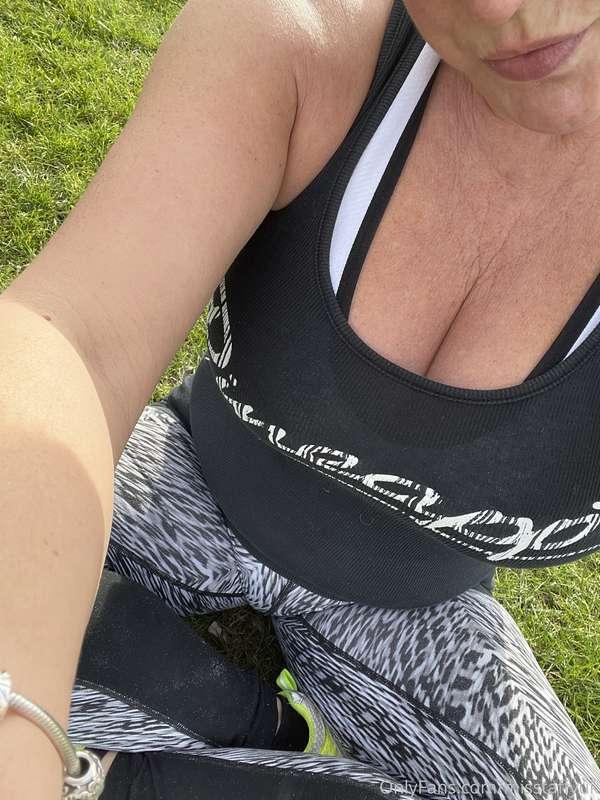 Pit stop on the bike ride
