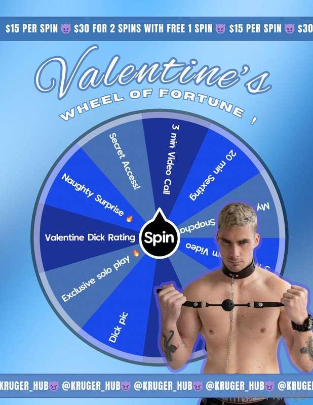💥 VALENTINE'S WHEEL OF FORTUNE! 🎯Yo man, ready for a little ..