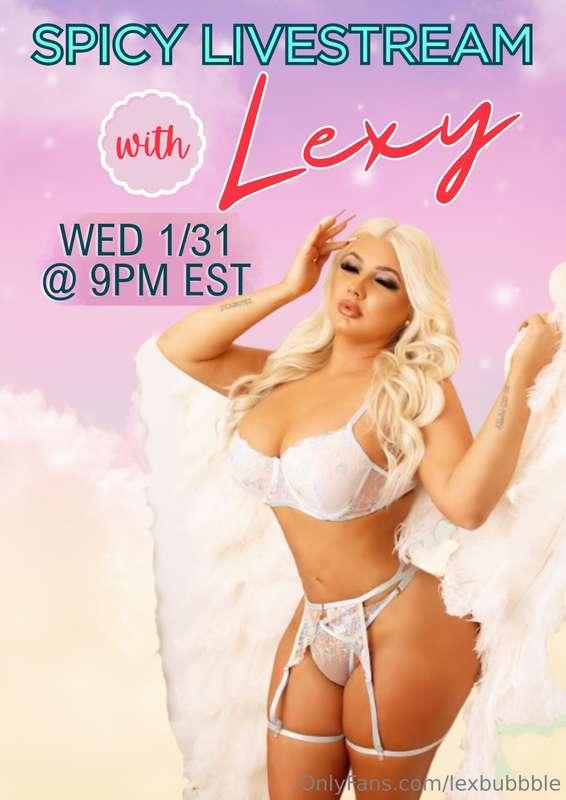 ***LIVE*** later! So excited to see you! 🥰😘