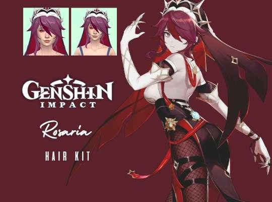 Rosaria Hair Kit (Genshin Impact)