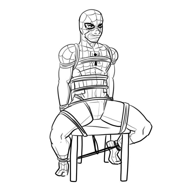Spiderweb to catch spiders (process)