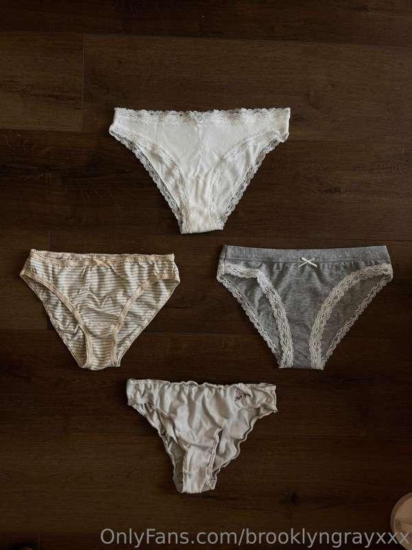 Any of these panties can be worn and masturbated in just for..