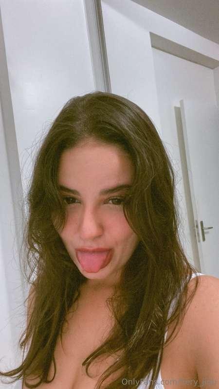 Already put my tongue out, time for you to put your dick in ..