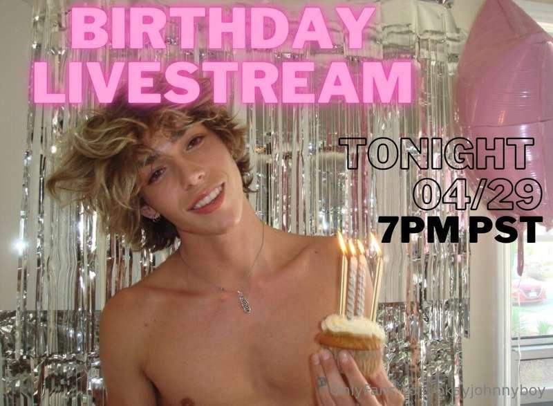 SURPRISE!!!!! BIRTHDAY LIVE TN 7PM PST 🎉🥳
Come celebrate my ..