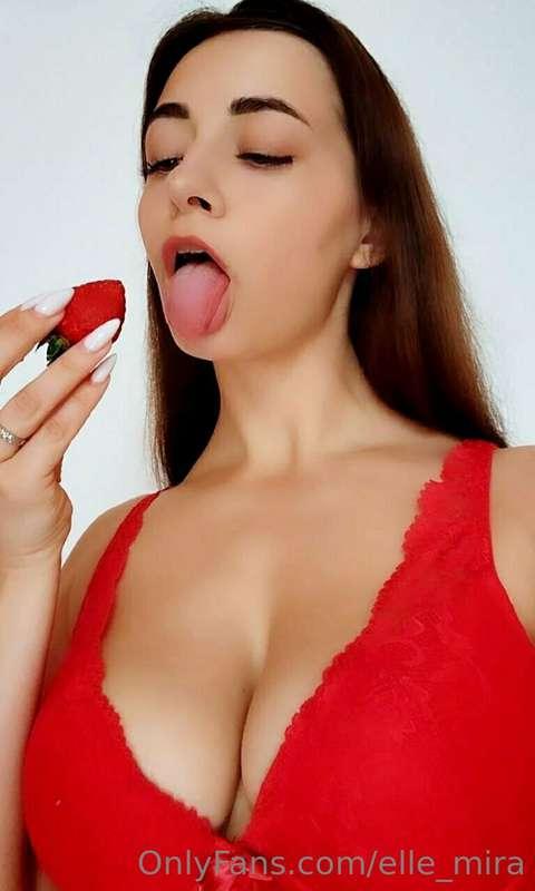 I want to take your... like this strawberry baby! Write me!)