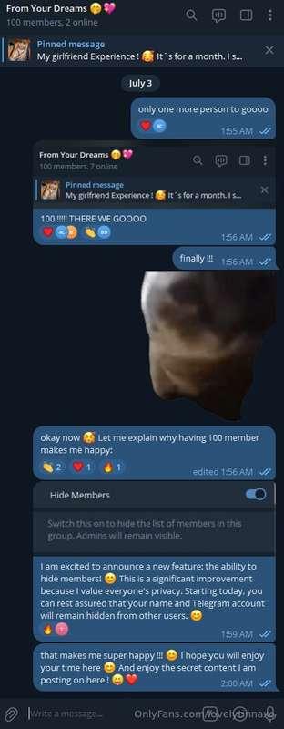 I finally reached 100 members ! 😊 If you want to join and ge..