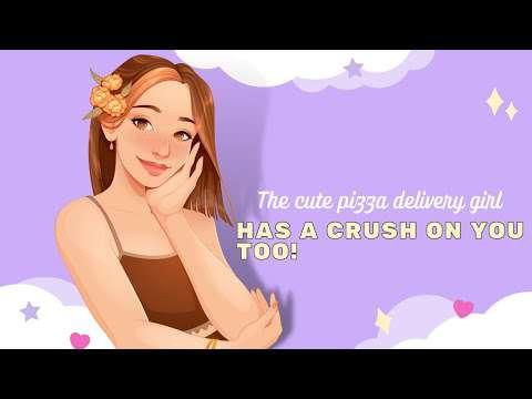 ASMR Roleplay | The cute pizza delivery girl has a crush on you too! [F4M] [Strangers to Lovers] [Shy confession] [First kiss] [Cute] 