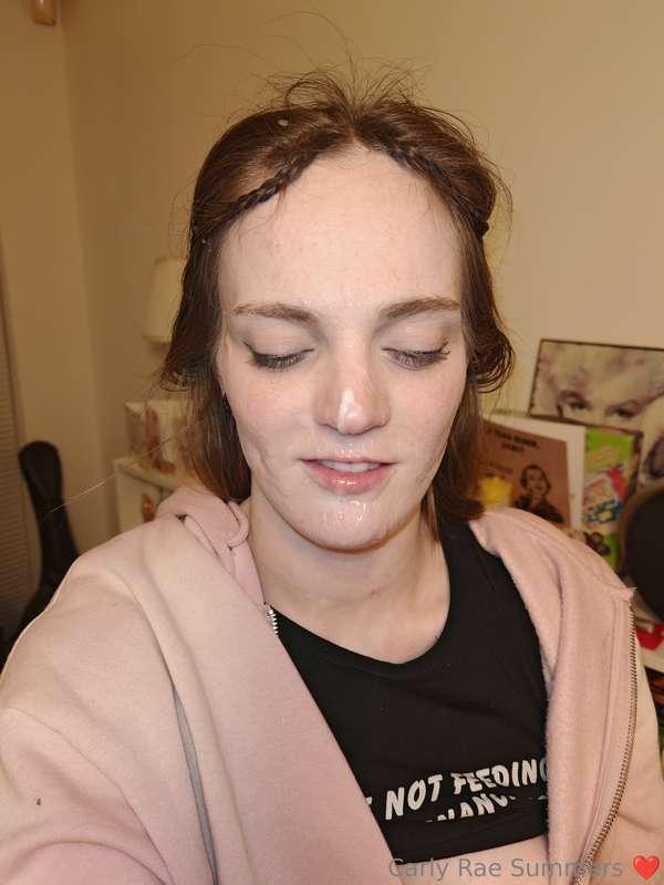 Cum on my Facecceee. My eyes were sooo red after 😂