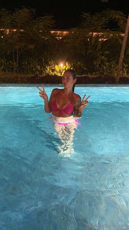 Never too old to do handstands and underwater flips in the p..