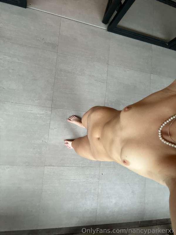 I’ll tie you to the floor while I walked around naked , havi..