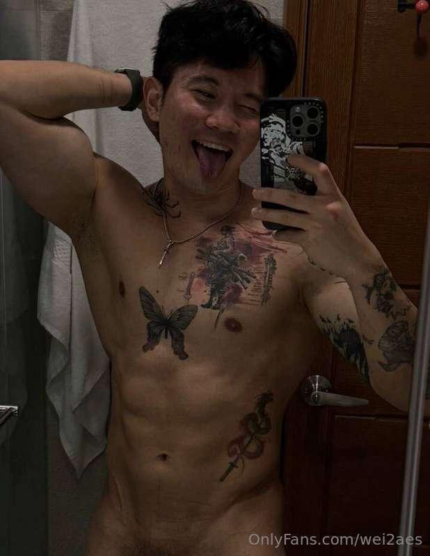 The mirror's dirty but my mind is dirtier 
