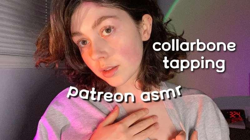 PATREON ASMR | BODY TRIGGERS: collarbone tapping and tracing, skin brushing, and hand sounds